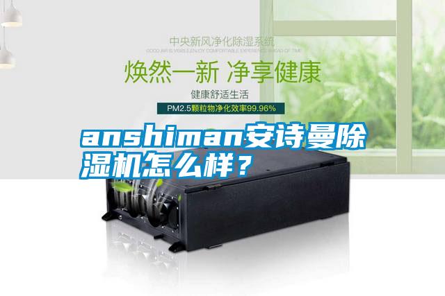 anshiman安詩曼除濕機怎么樣？