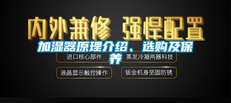 加濕器原理介紹、選購(gòu)及保養(yǎng)