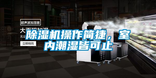 除濕機操作簡捷，室內(nèi)潮濕皆可止