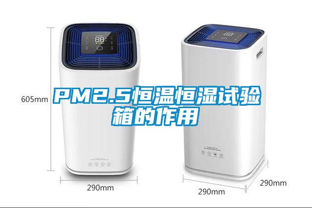 PM2.5恒溫恒濕試驗(yàn)箱的作用