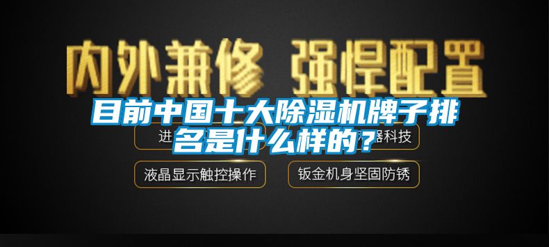 目前中國(guó)十大除濕機(jī)牌子排名是什么樣的？