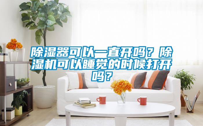 除濕器可以一直開嗎？除濕機可以睡覺的時候打開嗎？