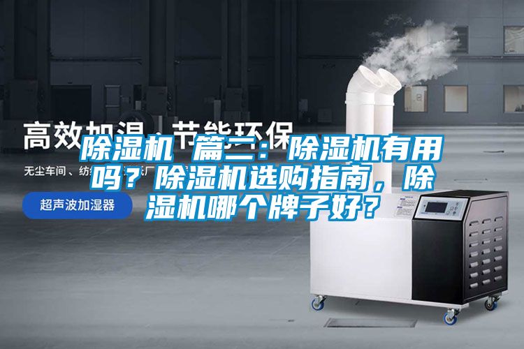 除濕機 篇二：除濕機有用嗎？除濕機選購指南，除濕機哪個牌子好？